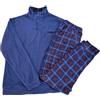 Homry Pigiama Uomo Invernale Micro Pile Caldo e Morbido (L, Blu)