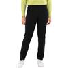 Carla Ferroni Pantalone Donna in Lana Jersey Caldo Morbido Elasticizzato Vita Alta (Marrone, 52)