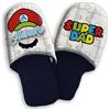 Generic Pantofole Ciabatte in Spugna Personalizzate con Foto 36 37 38 39 40 41 42 43 44 45 Idea Regalo Festa del papà Uomo Compleanno per Lui Natale ''Super Dad Bros'' con Nome