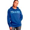 Under Armour - Womens Rival Fleece Wordmark Felpa con cappuccio, Blu Tech (432), M