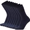 Ciocca Calze Corte Uomo in Cotone Filo di Scozia - Finezza 240 Aghi, Punta e Tallone Rinforzati, Tre Taglie, Colori Classici [37/1_085_115_8]