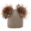 Avfora Berretti in Maglia da Uomo Cappello Lavorato A Maglia Caldo Autunno E Inverno da Donna A Doppio Strato Caldo Elasticizzato con Pom Pom,06