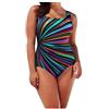 Generico Costumi da Bagno Donna Costumi da Bagno Donna Intero Modellante Costume Contenitivo Pancia Interi Mare Bikini Vestito Contenitivi Bianco con Ferretto Curvy Monospalla Mestruale XL Push Up Volant
