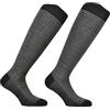 CALZE PRESTIGE (2 PAIA) Calze uomo lunghe jaquard in pregiatissima lana merinos extrafine - motivo " pied de poul " 100% Made in (Brescia) Italy (39-42, Rubino)
