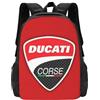KVHSVEGO Compatible With Ducati Zaino da scuola per uomo e donna Zaino per college Zaino leggero Zaino da scuola casual per ragazzi e ragazze