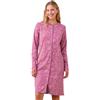 Noidinotte; more than pyjamas Noidinotte - Camicia da notte donna caldo cotone con apertura frontale articolo flory - L Azzurro