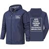 CLMETHE Giacca antipioggia impermeabile personalizzata da uomo e da donna giacca a vento con cappuccio softshell impermeabile con logo personalizzato e testo immagini, green-x_l