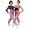 danza più Sudorella, Pantaloni da Riscaldamento (Lunga, Rosa Antico, XS)