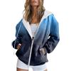 Uwdiohq Felpa con Cappuccio da Casual Slim Fit Pullover in Pile Stampato Love Plus XL Zip Estiva Donna Invernale Calda Oversize con Cappuccio Uomo Bianca Pile Tuta Firmata Lunga Ragazza Blu