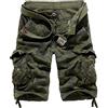 New front Pantaloncini Mimetici Uomo Pantaloncini Cargo Uomo Pantaloncini Cotone Uomo Pantaloncini Sport Uomo Bermuda Cargo Uomo Tasche Grandi Corsa Alpinismo Verde 36