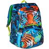 PRESTIGE & DELUXE Zaino Scuola Sj Boy Air Tiger Tigre estensibile By Seven per elementare Bambino + 7 penne a scatto e portachiave pailettes
