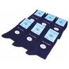 Citycalze 6 Paia Calzini Sanitari in 95% Cotone Soft% Elastomero Unisex col. Blu