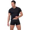 Armata di mare Set 2 t-shirt uomo manica corta girocollo cotone elasticizzato Armata di Mare (4-M, Nero)