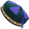 Siesta Cappello da fumo Nepalese in velluto pensando unisex adulti, rosso nero, L