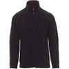 PAYPER Nepal Felpa Pile Uomo Donna 100% Poliestere Chiusura Zip Elastici stringi Polso Tasche Laterali Nero (S)
