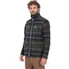 Barbour Giubbotto Pile sherpa con motivo tartan verde e blu da uomo S