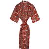 RAJBHOOMI HANDICRAFTS Rajbhoomi, accappatoi in 100% cotone, per uomo e donna, leggeri, kimono estivo, coltivati biologicamente, realizzati in modo etico, per UK 10-18 (stampa a foglia di banana)
