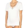 La Primula Verde, Maglia Donna Mezza Manica Lana e Cotone con Pizzo, Canotta Mezza Manica Termica Intima Donna, attività Sportiva Invernale, Caldo dalla 3 alla 8 (1, 8 IT Donna XXXL)