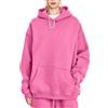 RIZUNTO Felpa Donna con Cappuccio Calda Felpe Oversize Elegante Pullover Sweatshirt Autunno Maniche Lunghe Inverno Sport Maglie,Viola,XL