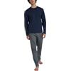 RAGNO Pigiama Uomo Manica Lunga 100% Cotone Felpato U961NQ