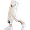 DSJJ Pantaloncini Uomo Cotone Lino Casual Pantaloncini Bermuda 3/4 Cargo Shorts Vintage Baggy Coulisse Comodo Jogging Pants (Bianco,S)
