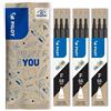 PILOT - 3 Set di 3 Ricariche FriXion - Ricariche per Penne Cancellabili - Compatibili con FriXion Ball e Ball Clicker - Nero - Punta Fine (9 Ricariche)