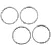 Dakitita Anello di copertura per bocchetta dell'aria condizionata, decorazione con diamanti luccicanti, per Mercedes Benz Classe E W213 E200 E250 E300 E350 E43 E63 2016-2022 (centro 4 pezzi)
