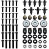 KMWSHAN Viti Accessori Per Yamaha YZFR6 YZF-R6 YZF R6 1999 2000 2001 2002 Moto Completa Kit Bulloni Carena Dadi Viti In Acciaio Inox(Black)