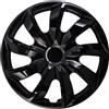NRM Copricerchi STIG nero, 17 pollici, set da 4 pezzi