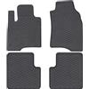 IMJ-Global Tappetini Auto Gomma beeLine su Misura Compatibili con Fiat Panda III dal 2011 in poi, Set Completo di Tappeti Auto per Migliorare Look e Sportività
