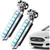 Generico Luci LED Alimentate Dal Per Auto - 2 Luci da Corsa per Auto con Energia Eolica | Impermeabili Per Veicoli Per Berline, SUV, Camion, Pick-Up, Moto, Bici, Scooter Per Parcheggio E Guida