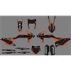 MXP 0961 Kit di Adesivi Personalizzati Impermeabili con Grafica di Squadra per Fondo Sfondo Compatibile con KTM EXC EXCF XCW 2017 2018 2019 SXF XCF XC 2016 2017 2018