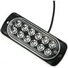ZYWUOY 2PCS Posteriore Rosso Nebbia 12 Led Lampada Luce 12v ~ 24v Universale Per Camion Auto Van Bus Cab