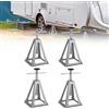 JOIEYOU Cavalletti di Supporto, Cavalletti in Alluminio per Auto, Cavalletti per Cric con Capacità di Carico 1T, Supporti per Rimorchi, Supporti di Sostegno 285-430mm per Caravan, 4 Pezzi