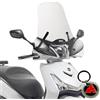 Moto In Moto Parabrezza completo Givi trasparente specifico per Sym Hd 300 i.e 2019 2020 2021 2022 2023 2024
