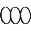 YXYFA 3 pezzi fasce elastiche for compressore d'aria 42/47/48/51/52/65 mm Compatible with pompe ad aria cilindriche accessori fasce elastiche standard(52mm)
