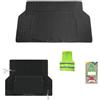 CLICK&GO COMPATIBILE CON BMW SERIE 6 GRAN COUPÉ TAPPETINO IN GOMMA PER VASCA BAULE AUTO CON PRETAGLI 120X80CM RESISTENTE AD OLIO, ACQUA, ATTREZZI E ALTRI MATERIALI