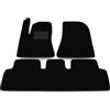 Generico Tappetini compatibili con Tesla Model 3 2020-2025 no decoro, kit tappetini auto personalizzati, set tappeti in moquette, tappeto auto