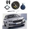 D'ANGELO 1988 Kit Ruotino di Scorta 18 compatibile con Skoda Superb con Cric, Chiave, Guanti e Sacca