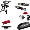 farbrothersonline COMPATIBILE CON HONDA INTEGRA 700 KIT PORTATARGA REGOLABILE ALTEZZA,LARGHEZZA,INCLINAZIONE PER MOTO/SCOOTER+2 FRECCE A LED+LUCE TARGA+CATARIFRANGENTE+SUPPORTO TUTTO OMOLOGATO