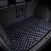 HIPATU Auto Tappetino per Bagagliaio per Jeep Compass 2022 2023 2024, Antiscivolo Impermeabile Protezione Auto Vasca Baule Tappeto Accessori,F-Black-Blue-Plus