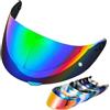 JXDYY Visiera Casco Moto per AGV K1 / K1S / K3SV / K5S, UV Antiappannamento Sostituzione della Visiera della Lente del Casco del Parabrezza del Motociclo,Normal-Agradientgreen