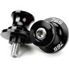 ZNCOJL Nottolini Cavalletto Per TRIUMPH Street Triple 765 R RX RS Viti M8 Per Supporti Forcellone E Cavalletto Bobbins Forcellone Moto(Nero)