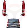 RICAMBYCAR Coppia Fari Fanali Posteriori corpo Nero, Compatibile con FIAT PANDA (169) dal 2003 al 2011 (Coppia)