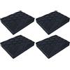 CARALL 4 Pezzi Tamponi Ponte Sollevatore 140X110X20mm, Tamponi in Gomma Rettangolari, Compatibile con Ravaglioli Corghi OMCN, Made In Italia