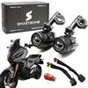 Smartbomb Kit Faretti fendinebbia connettori specifici 40w omologati X-ADV 2025 IN POI + staffe regolabili abs + connettore attivazione