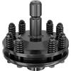 Wiltec Frizione per Albero cardanico scanalato a 6 Denti Filetto Esterno e Interno 1 3/8 Max 1200Nm Nero