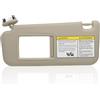 CRAZYPARTS Aletta parasole per lato conducente e passeggero, con luce, beige