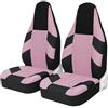 DSSJDKH Coprisedile Auto Un Paio Di Coprisedili Anteriori Sportivi Universali Per La Maggior Parte Delle Auto, Protezione Per Sedili Avvolgenti Per Toyota Per Aygo Set Copri-Sedile Universale(Pink)