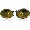 Generic 2 Fari Fendinebbia Luce Giallo HB4 E4 Fari Faretti Fendinebbia Destro Sinistro Compatibile con BMW serie 3 E46 serie 5 E39